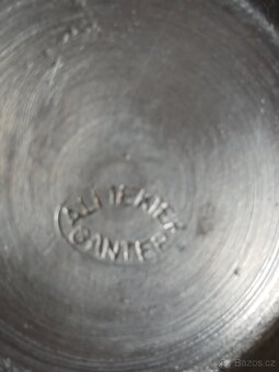 Starožitný kovový hrnek - 6