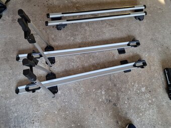Střešní příčníky + 2× nosič kol HAKR – možnost komplet nebo - 6