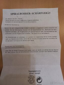 Prodám brusku přípravek na broušení vrtáků, ostřič vrtáků. - 6