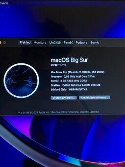 Prodám MacBook Pro Mid 15 2009 - 6