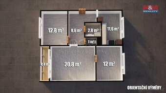 Prodej bytu 3+1, 70 m², Stráž pod Ralskem, ul. Máchova - 6