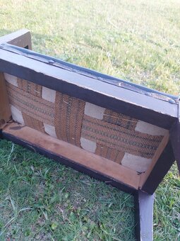 Starožitná retro dřevěná stolička - 6