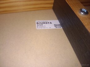 Ikea lavice Bjursta černá, masiv drevo - 6