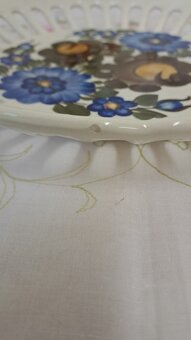 RETRO STARÉ SERVÍROVACÍ TALÍŘE značené porcelánkou - 6