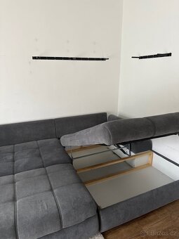 Šedý velky rozkládací gauč - RYCHLE - 6