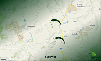 Prodej pozemků KÚ Bučovice LV 1865 a LV 4252 - 6