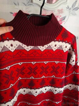 Krásný teplý zimní svetr se stojáčkem 48/50 - 6
