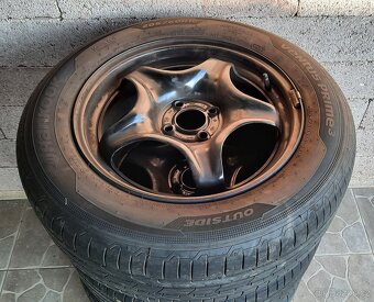 Plechové disky 16” 6 1/2Jx 16H2 a letní pneu 205/60/R16 - 6