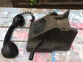 Starý telefon na kličku Prchal - 6