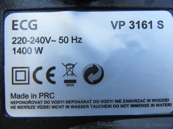 Nabízím sáčkový vysavač ECG+ příslušenství + návod+ krabice. - 6