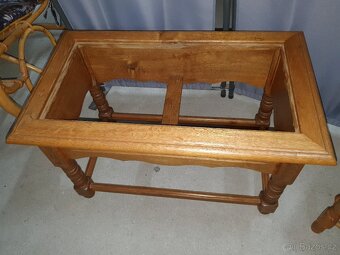 Rustikální stolek a stolička - 6