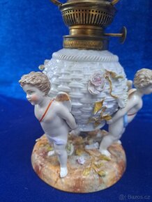 Petrolejová lampa značená andělé - 6