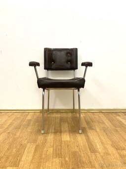 Retro židle 70. léta chrom - 6