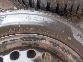 zimní sada ford focus 5x108 205/55/16 zánovní hankook - 6