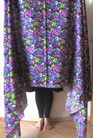 Flower Power - originál vintage látka 60s/70s - 6