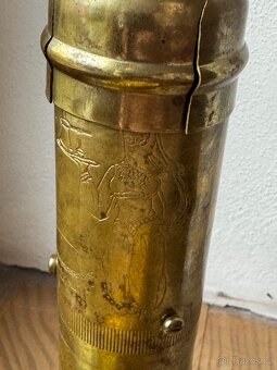 Starý mosazný mlýnek na kávu - 6