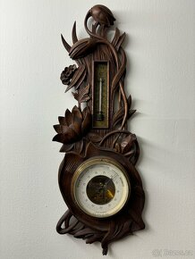 Secesní barometr s žabkou - 6