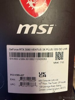 MSi RTX 3080 VENTUS 3X PLUS 12G OC LHR - 6