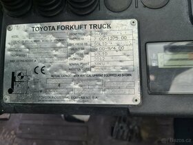 Vysokozdvižný vozík TOYOTA 8FGF25 LPG - 6