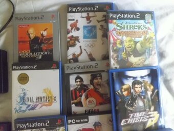 Herní Konzole SONY Playstation 2 - plus 14 originál Her - 6