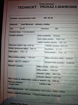 Vysokozdvižný vozík 2,5t OM Pimespo - 6
