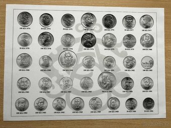 Sada komplet pamětní mince stříbro 1947-1993 Československo - 6