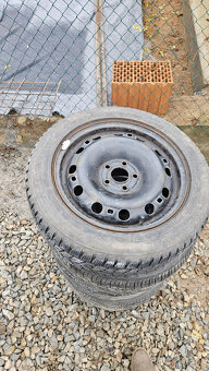 Pneu a plechové disky Škoda Fabia 6Jx15 H2 5x100 ET43 ES Ø57 - 6