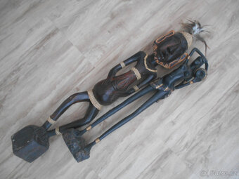 2 Africké vyřezávané sošky - 6