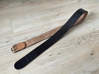 Vojenský pásek/řemen ČSLA 110cm kůže - nový, STARÝ TYP - 6