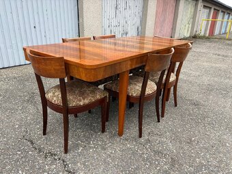 Jídelní stůl a židle Halabala - 6