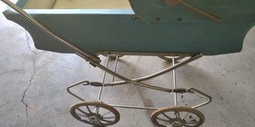 retro hluboký kočárek pro panenky - 6