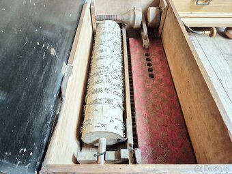 Velký starožitný žebrácký jazýčkový flašinet, 19 st. - 6