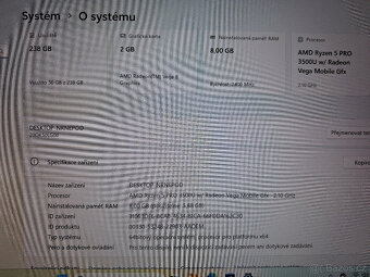 Lenovo TP T495s Ryzen5/8GB/SSD 256GB NVMe/záruka - 6