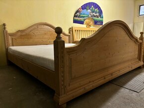 PRODAM POSTEL 180/200-PŘIBORNÍK- MASIVNI BOROVICE - 6