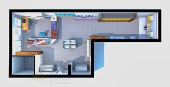 Multifunkční ateliér s možností krátkodobého bydlení 55 m² u - 6