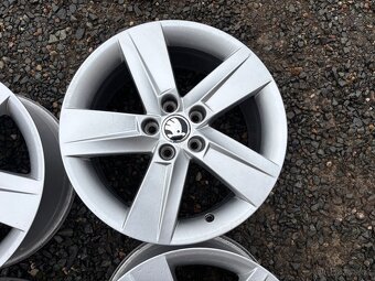Alu original sada disku Škoda 5x100 7J ET46 R16 - 6