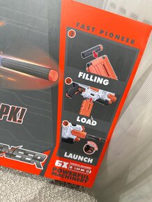 Dětská automatická pistole Fast Pioneer na pěnové náboje - 6