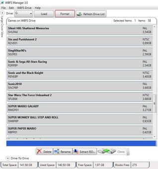 Nintendo Wii konzole - 3 ovladače - 320GB HDD  - 58 her - 6