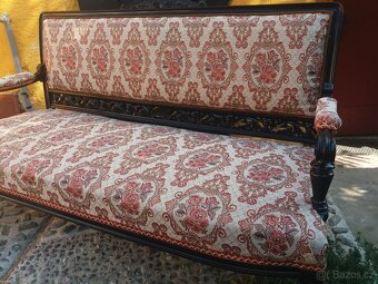 Starožitna sofa 2 křesla - 6