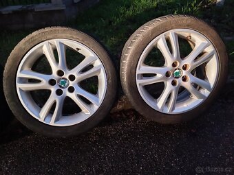 Originál ALU kola Škoda Fabia Roomster R16 + letní pneu - 6