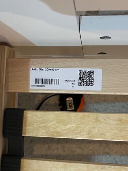 Postel SATURN z Aska + rošt + matrace – skvělý stav - 6