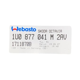 Střešní okno 1U0877041M Škoda Octavia 2 kombi r.v. 2008 - 6