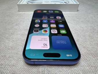 NOVÝ apple iPhone 16 128Gb modrý sim ZÁRUKA komplet balení - 6