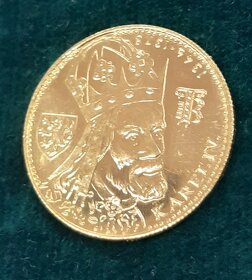 Zlatý dukát k 600.výročí úmrtí Karla IV. 1979 krásný - 6