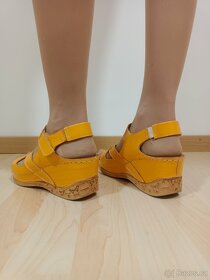 Oranžové sandále Coronni vel. 38 - 6