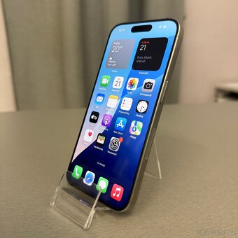 iPhone 15 Pro 256GB natural titan, 98% baterie, rok záruka - 6