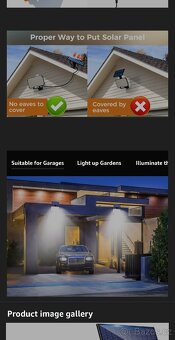 Solární LED lampa s detektorem - 6