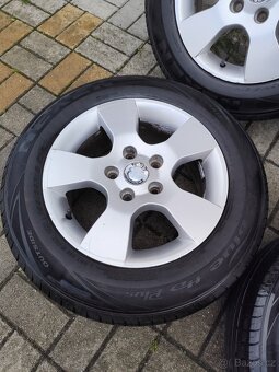 ALU 5x112 r15 ŠKODA + ZÁNOVNÍ LETNÍ PNEU - 6