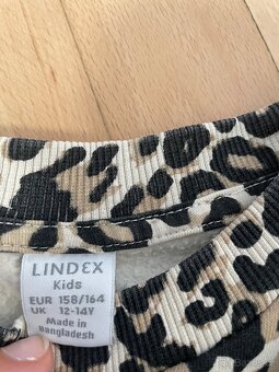 LINDEX set (legíny+mikina) leopardí potisk - 6