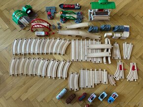 Brio vláčky, koleje, mosty, nádraží, přístav, loď - 6
